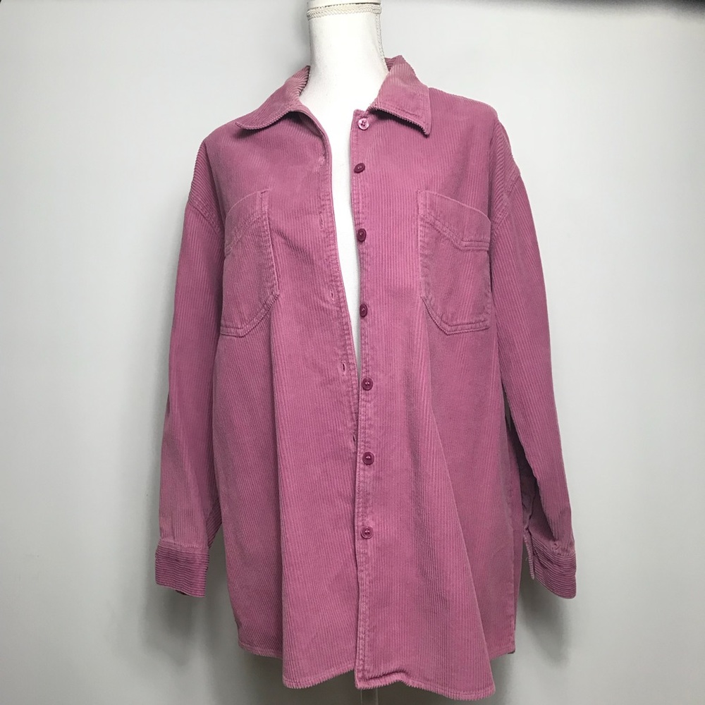 Jl plum Corduroys shacket Big top color plum purple